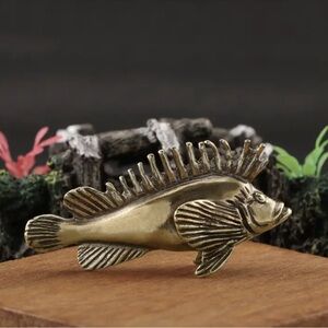Retro Brass Arowana Fish